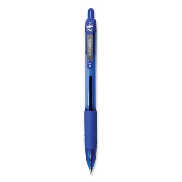 Zebra Pen 0.7 mm Z-Grip Retractable Medium Ballpoint Pen, Blue ZEB23920